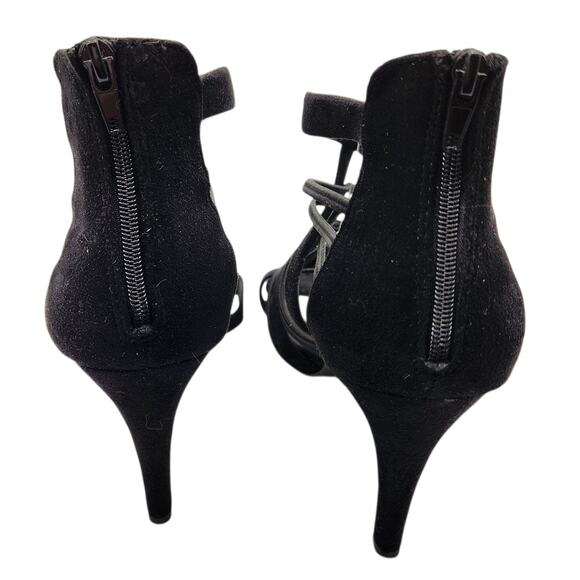 Black Crisscross Strap Heeled Sandals – Size 9M - Picture 3 of 7